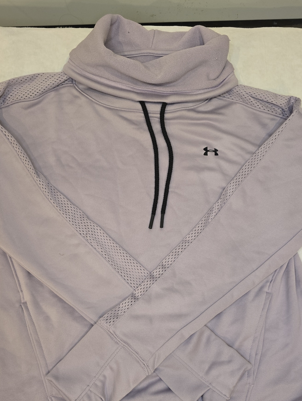 Under Armour Lavender Cowl Neck Pullover with Black Drawcords